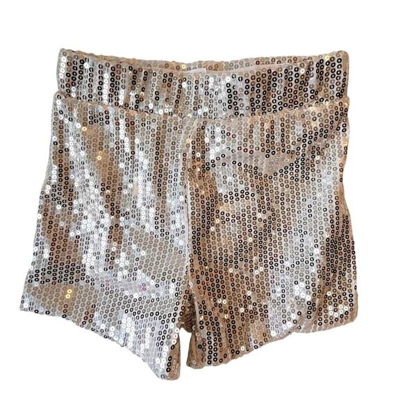 Blinged Out Sexy Hot Pants Dopamine Futuristic Festival Glam Hip Hop Women XS - Picture 1 of 3